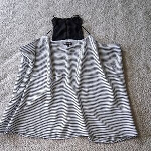 Express Monochrome Striped Tank Top